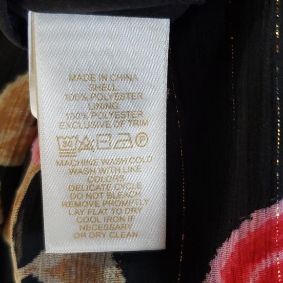 Kate spade girls floral metallic chiffon skirt - Picture 5 of 5